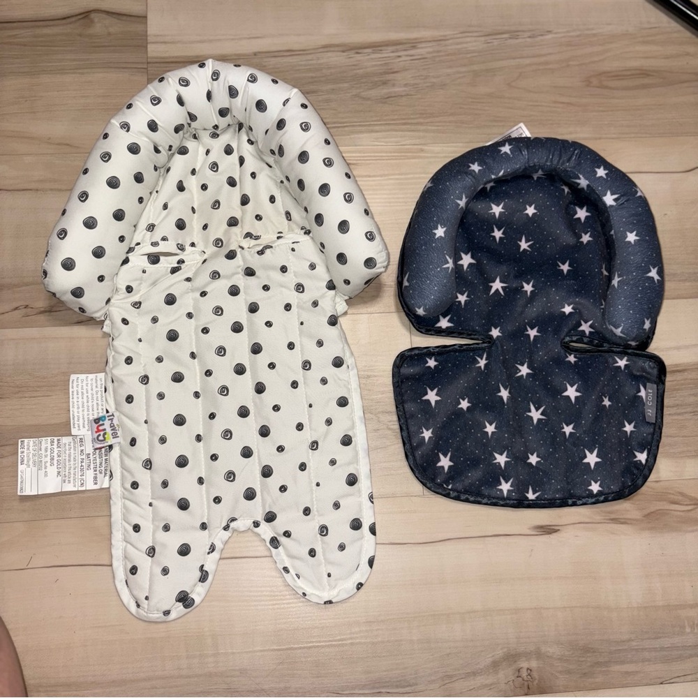 Cozy Infant Head Support Set - Polka Dot and Star Design